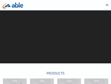 Tablet Screenshot of able.com.mt